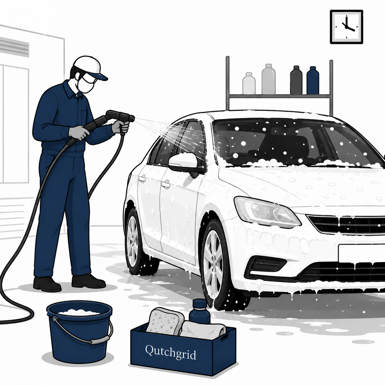 Car wash at nearby verified garage — QlutchGrid