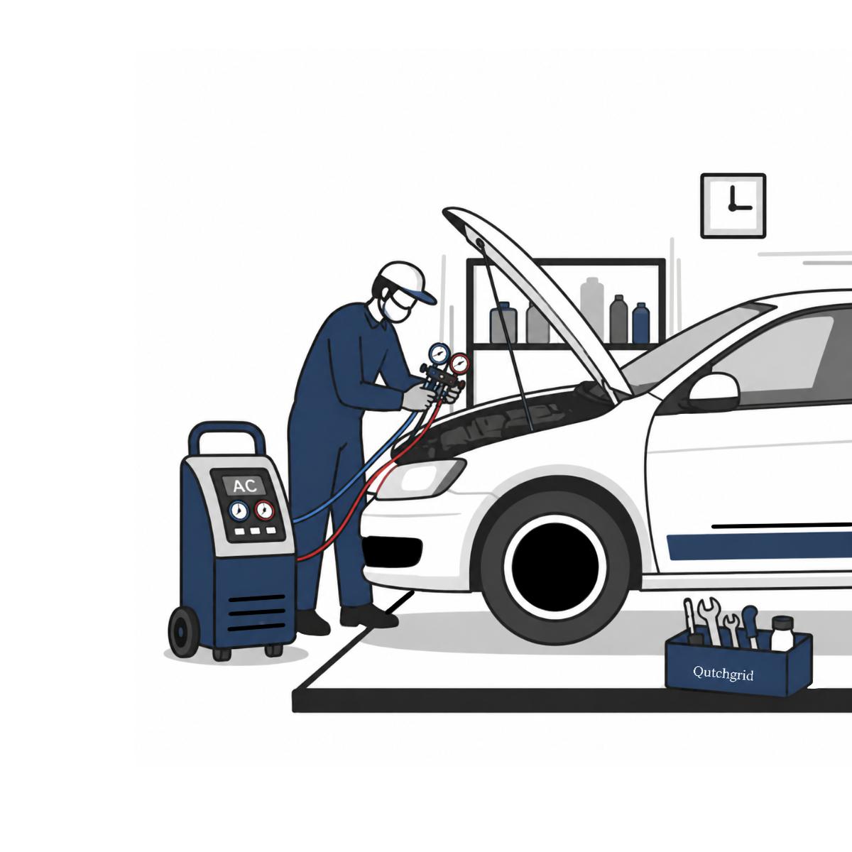 Booking verified car service on QlutchGrid automotive marketplace